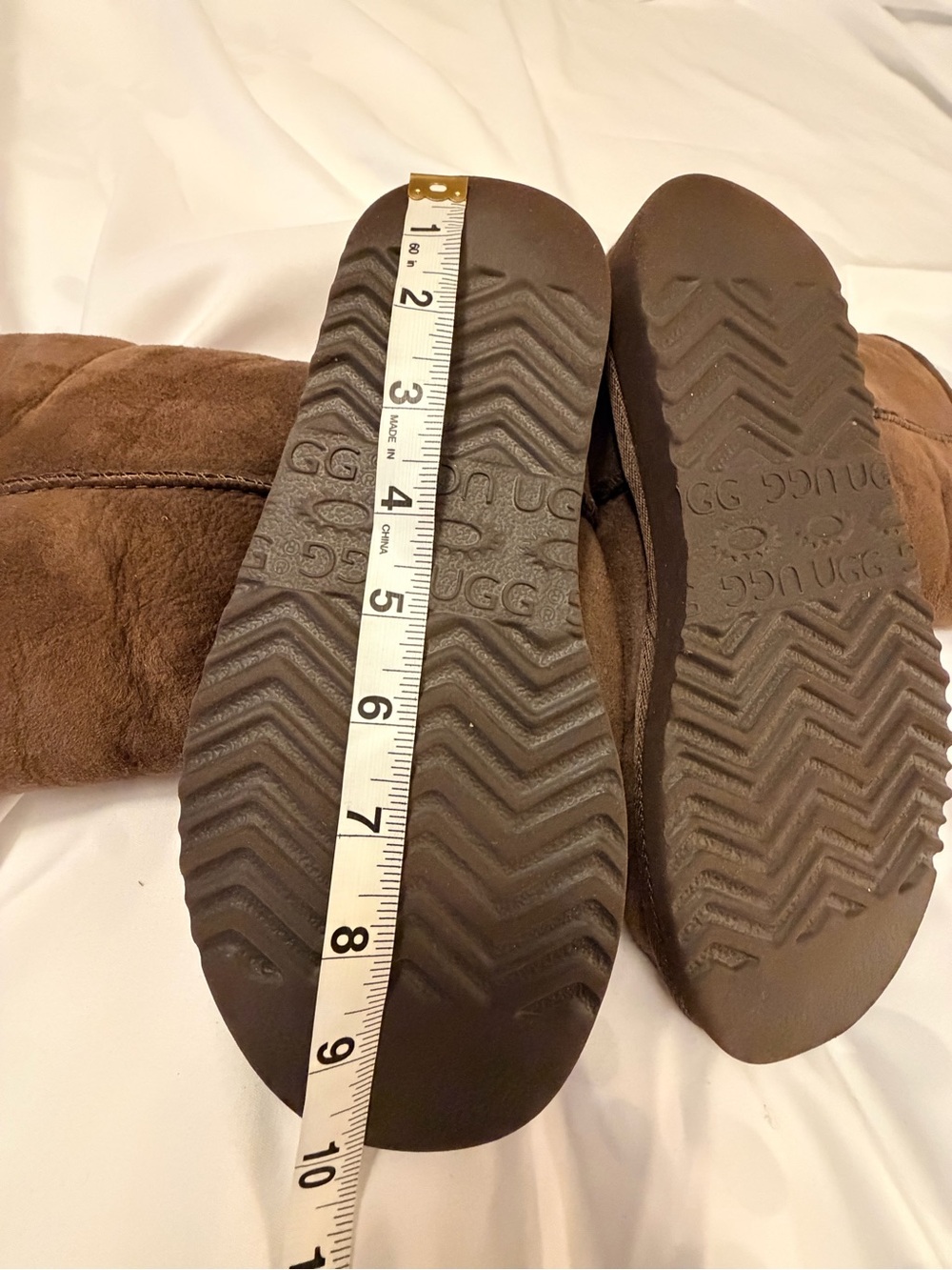 UGG Tall Brown Suede Winter Boots - Picture 6 of 7